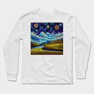 Paint Pour Paradise Long Sleeve T-Shirt